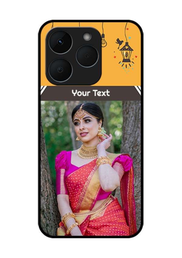 Realme 15T 5G Custom Glass Phone Case - With Family Picture And Icons