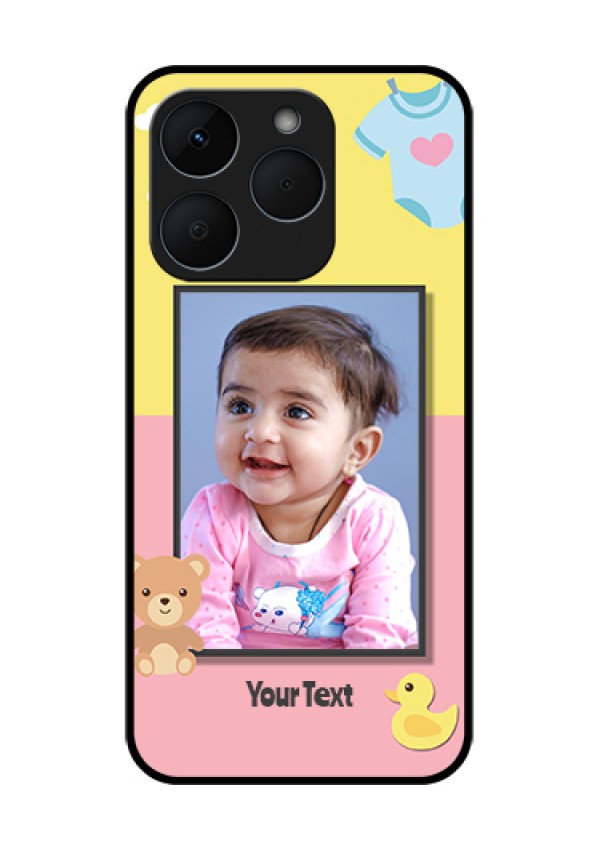 Realme 15T 5G Custom Glass Phone Case - Kids 2 Color Design