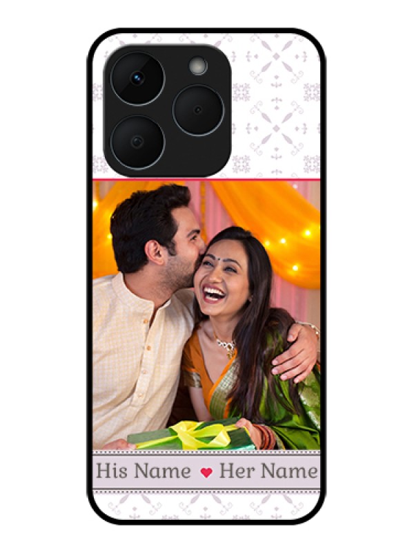 Custom Realme 15T 5G Custom Glass Phone Case - With Photo And Ethnic Design