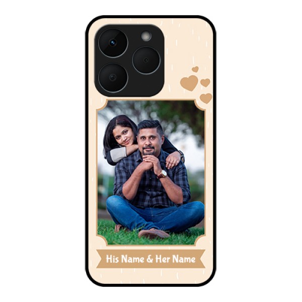 Realme 15T 5G Custom Glass Phone Case - With Confetti Love Design Realme 15T 5G Custom Glass Phone Case - With Confetti Love Design
