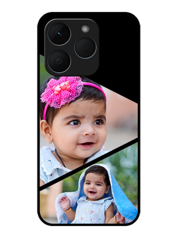 Custom Realme 15T 5G Custom Glass Phone Case - Semi Cut Design