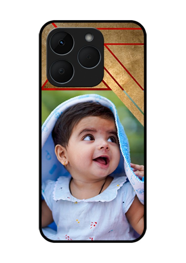 Realme 15T 5G Custom Glass Phone Case - Gradient Abstract Texture Design