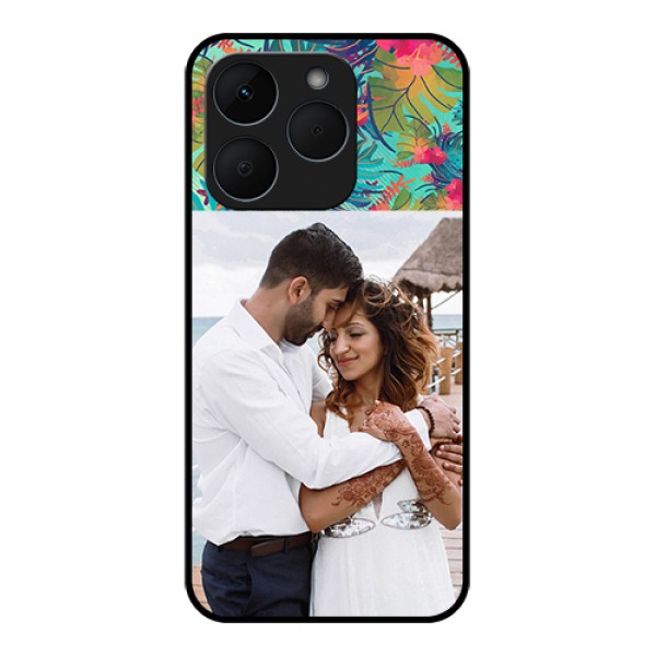 Realme 15T 5G Custom Glass Phone Case - Watercolor Floral Design Realme 15T 5G Custom Glass Phone Case - Watercolor Floral Design