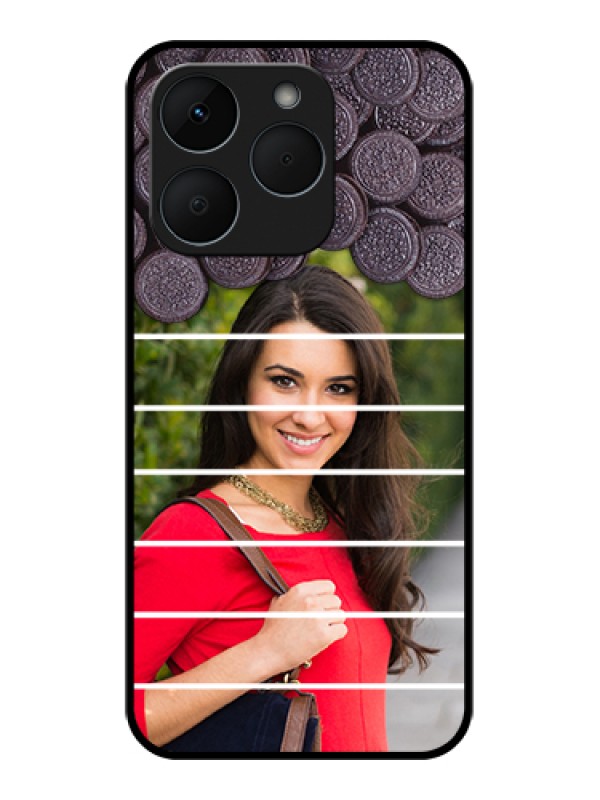Custom Realme 15T 5G Custom Glass Phone Case - With Oreo Biscuit Design