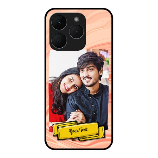 Realme 15T 5G Custom Glass Phone Case - Marble Texture Design