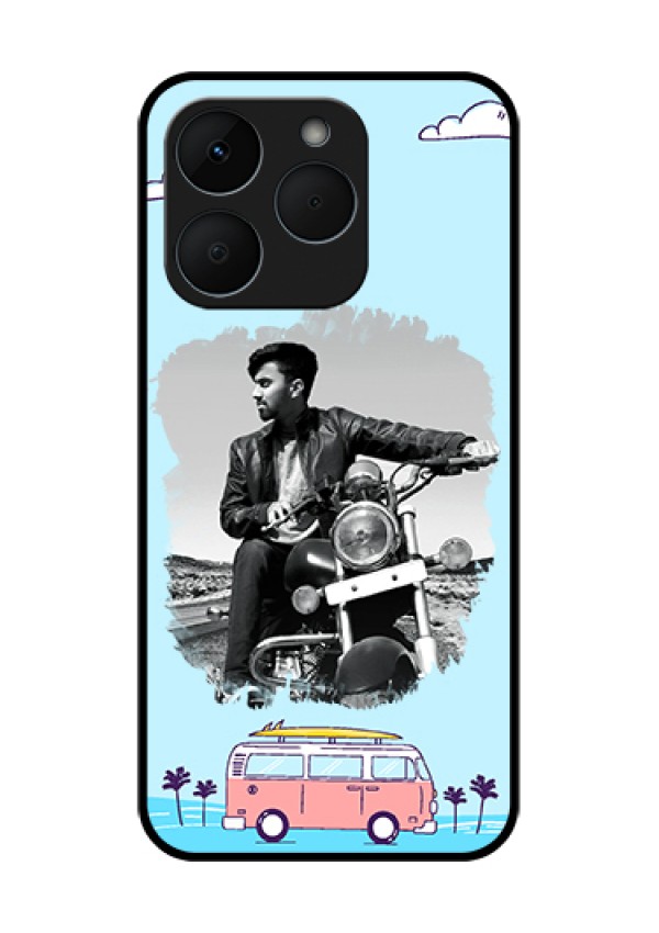 Realme 15T 5G Custom Glass Phone Case - Travel & Adventure Design