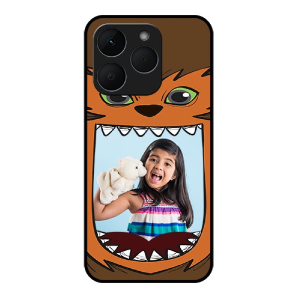 Realme 15T 5G Custom Glass Phone Case - Owl Monster Back Case Design Realme 15T 5G Custom Glass Phone Case - Owl Monster Back Case Design