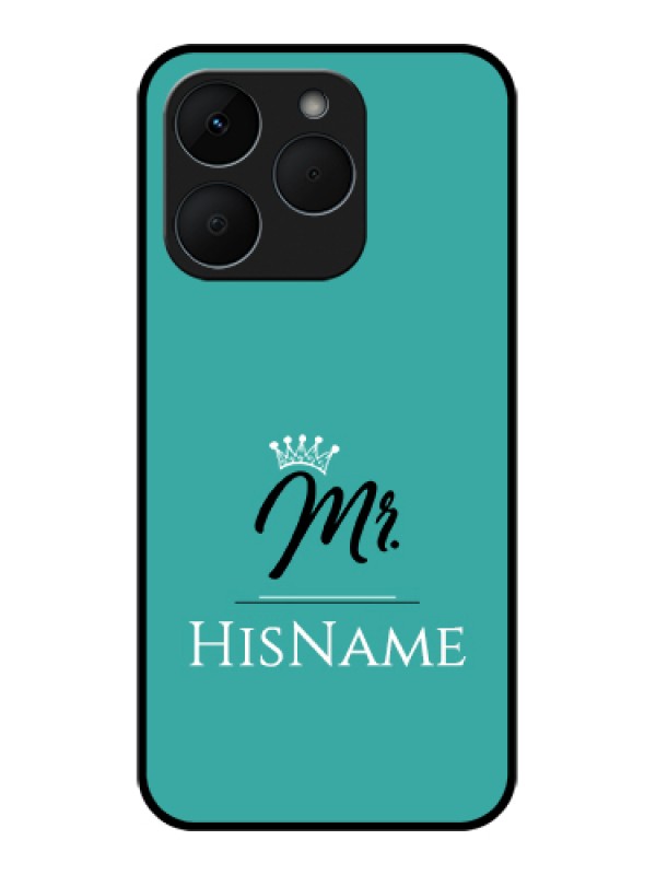 Custom Realme 15T 5G Custom Glass Phone Case - Mr With Name Design