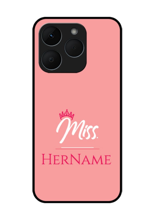 Realme 15T 5G Custom Glass Phone Case - Mrs With Name Design