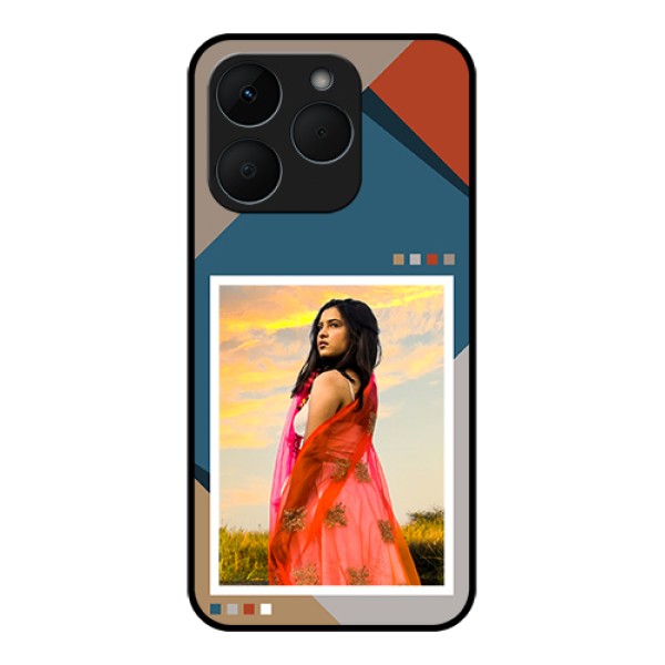 Realme 15T 5G Custom Glass Phone Case - Retro Color Pallet Design Realme 15T 5G Custom Glass Phone Case - Retro Color Pallet Design