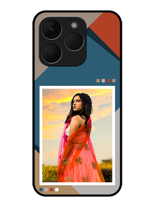 Custom Realme 15T 5G Custom Glass Phone Case - Retro Color Pallet Design