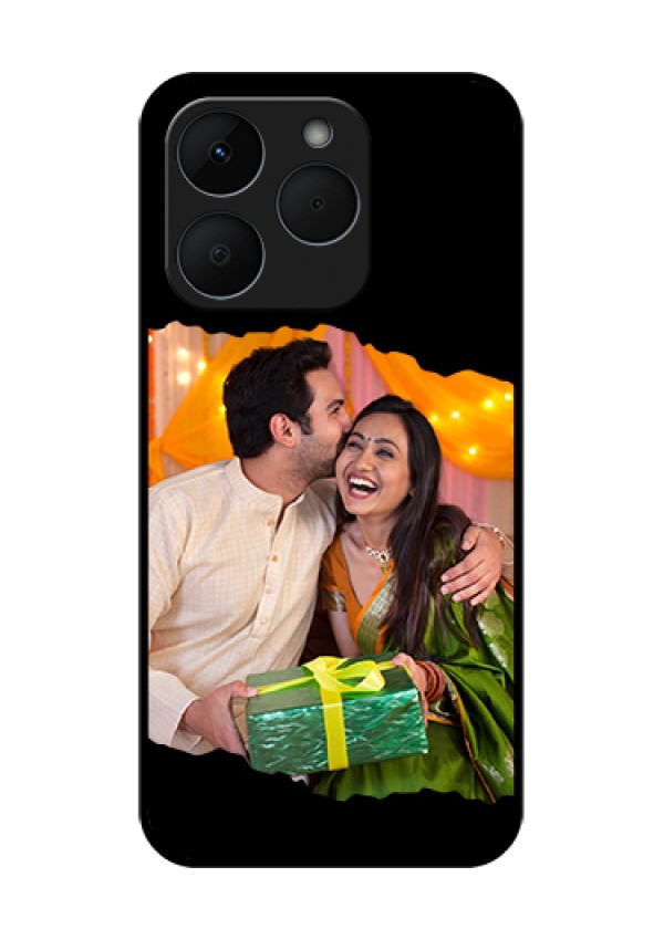 Realme 15T 5G Custom Glass Phone Case - Tear - Off Design