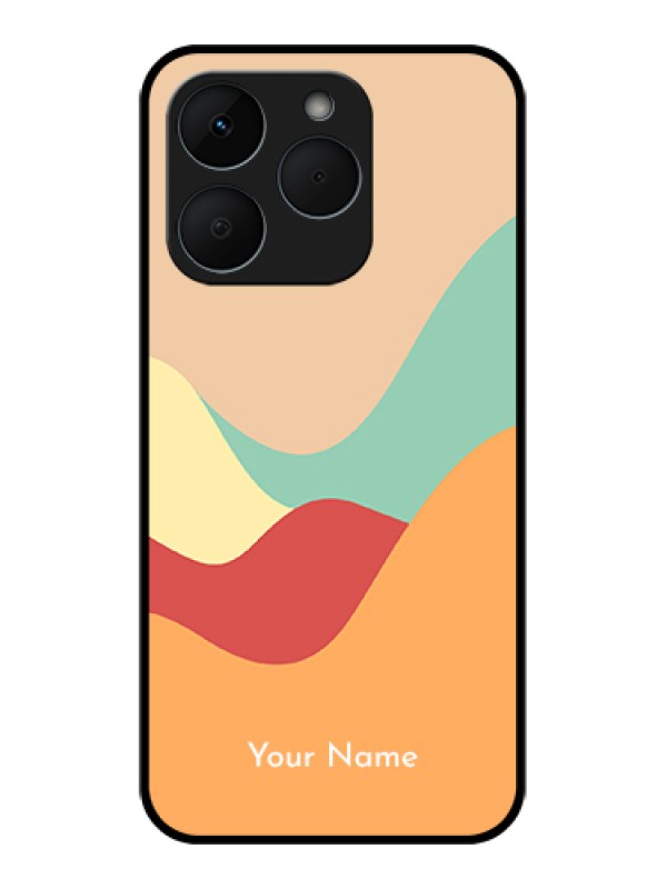 Custom Realme 15T 5G Custom Glass Phone Case - Ocean Waves Multi - Colour Design
