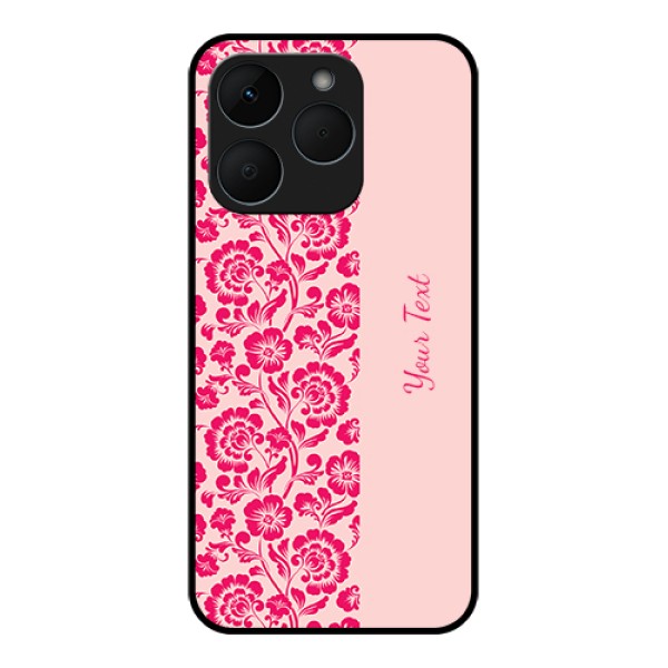 Realme 15T 5G Custom Glass Phone Case - Attractive Floral Pattern Design Realme 15T 5G Custom Glass Phone Case - Attractive Floral Pattern Design