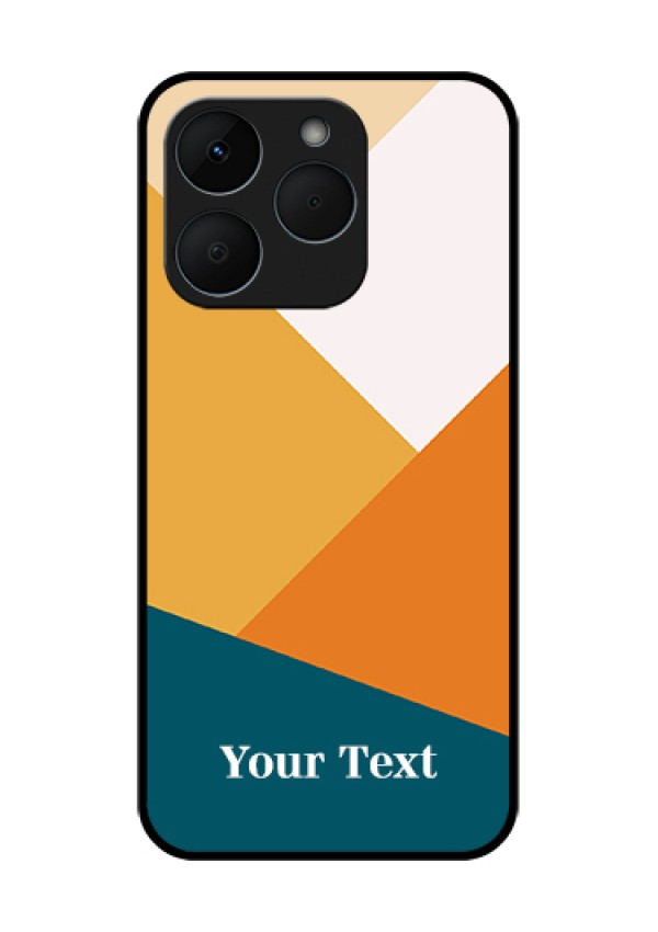 Realme 15T 5G Custom Glass Phone Case - Stacked Multi - Colour Design