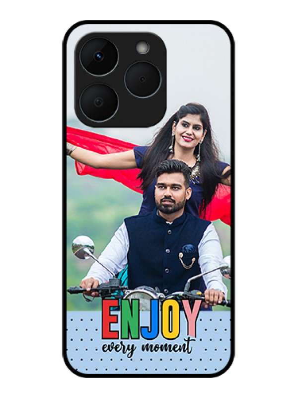 Custom Realme 15T 5G Custom Glass Phone Case - Enjoy Every Moment Design