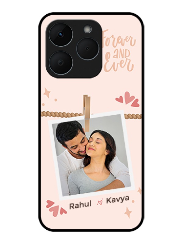Custom Realme 15T 5G Custom Glass Phone Case - Forever And Ever Love Design