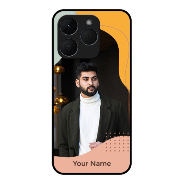 Realme 15T 5G Custom Glass Phone Case - Tri - Coloured Overlay Design Realme 15T 5G Custom Glass Phone Case - Tri - Coloured Overlay Design