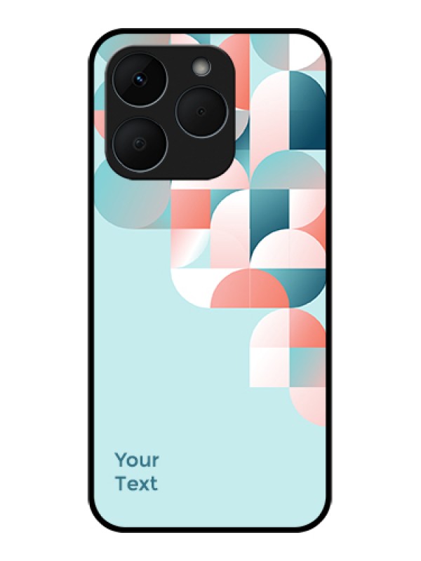 Custom Realme 15T 5G Custom Glass Phone Case - Stylish Semi - Circle Pattern Design