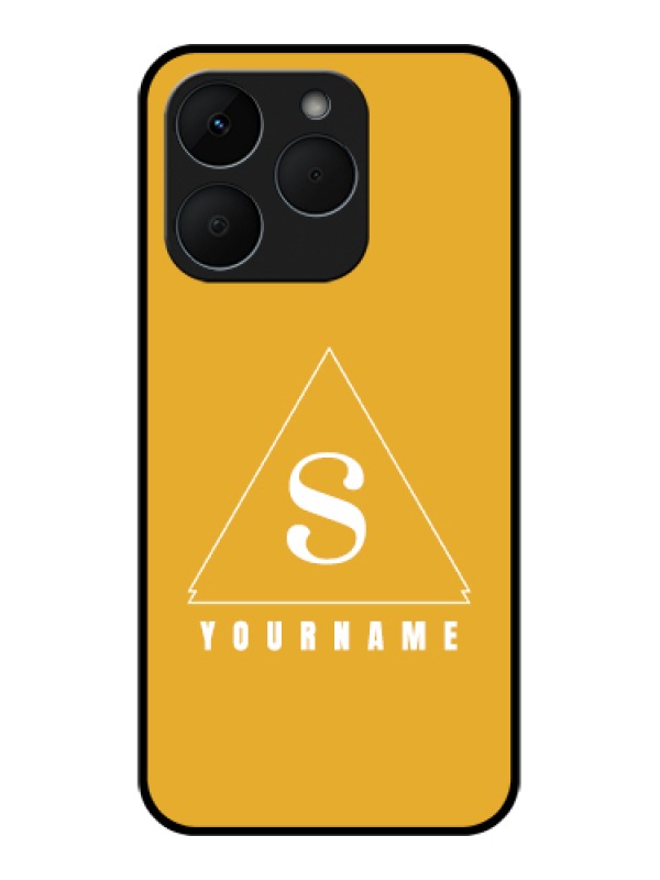 Custom Realme 15T 5G Custom Glass Phone Case - Simple Triangle Design