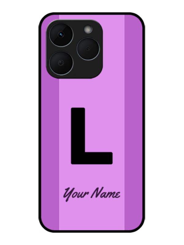 Custom Realme 15T 5G Custom Glass Phone Case - Tricolor Custom Text Design