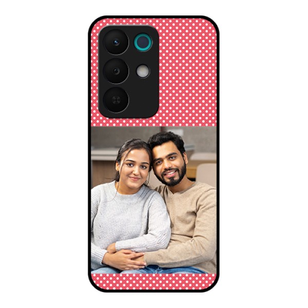 Realme 15X 5G Custom Glass Phone Case - White Dotted Design