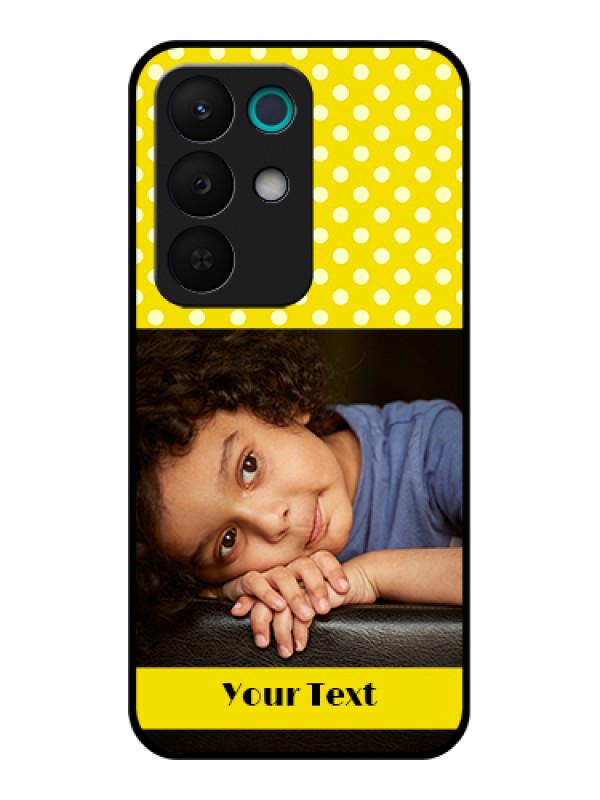 Custom Realme 15X 5G Custom Glass Phone Case - Bright Yellow Case Design