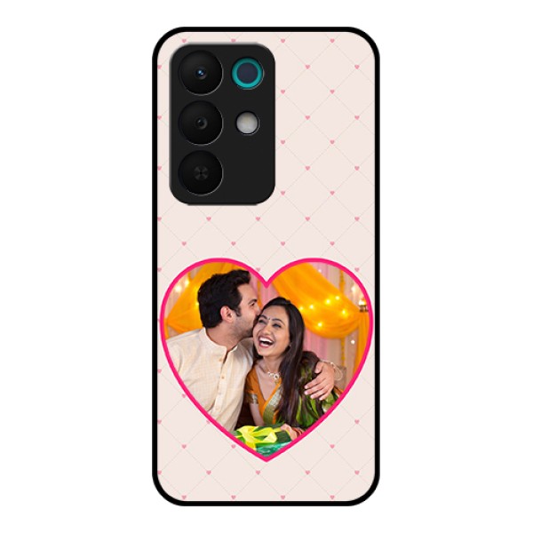 Realme 15X 5G Custom Glass Phone Case - Heart Shape Design