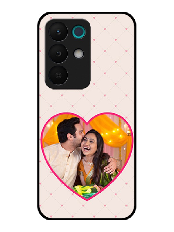 Custom Realme 15X 5G Custom Glass Phone Case - Heart Shape Design