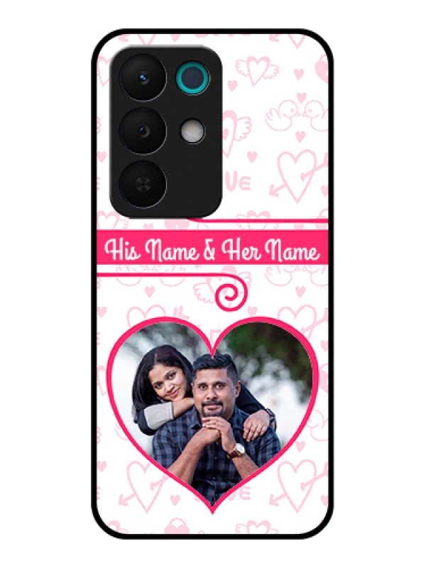 Custom Realme 15X 5G Custom Glass Phone Case - Heart Shape Love Design
