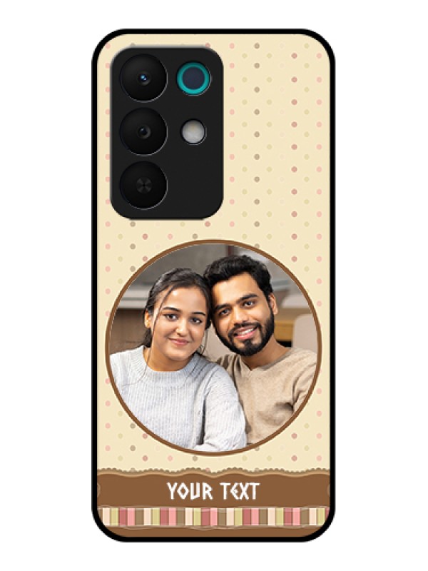 Custom Realme 15X 5G Custom Glass Phone Case - Brown Dotted Mobile Case Design