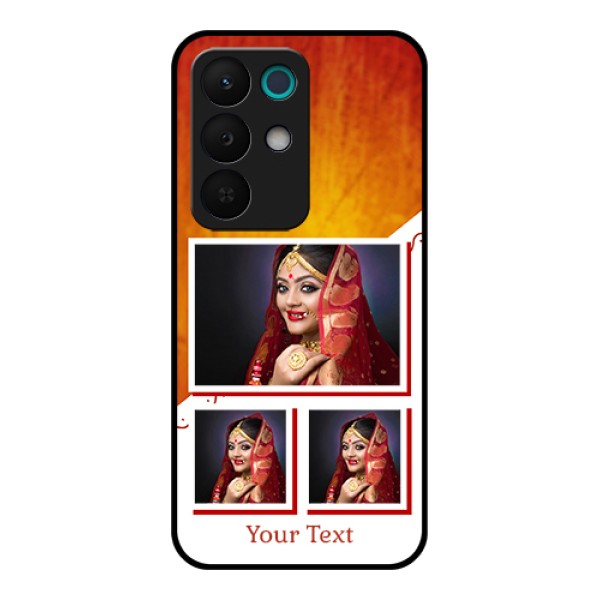 Realme 15X 5G Custom Glass Phone Case - Wedding Memories Design
