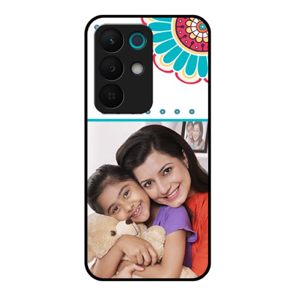 Realme 15X 5G Custom Glass Phone Case - Flower Design