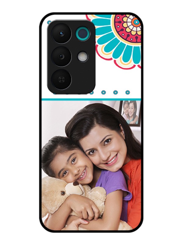 Custom Realme 15X 5G Custom Glass Phone Case - Flower Design