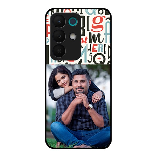 Realme 15X 5G Custom Glass Phone Case - Alphabet Design