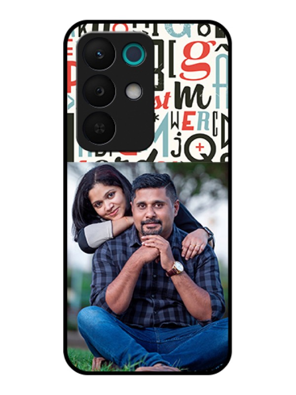 Custom Realme 15X 5G Custom Glass Phone Case - Alphabet Design