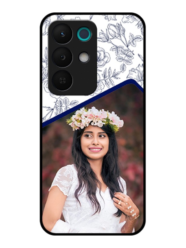 Custom Realme 15X 5G Custom Glass Phone Case - Classy Floral Design