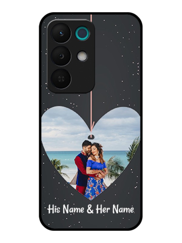Custom Realme 15X 5G Custom Glass Phone Case - Hanging Heart Design