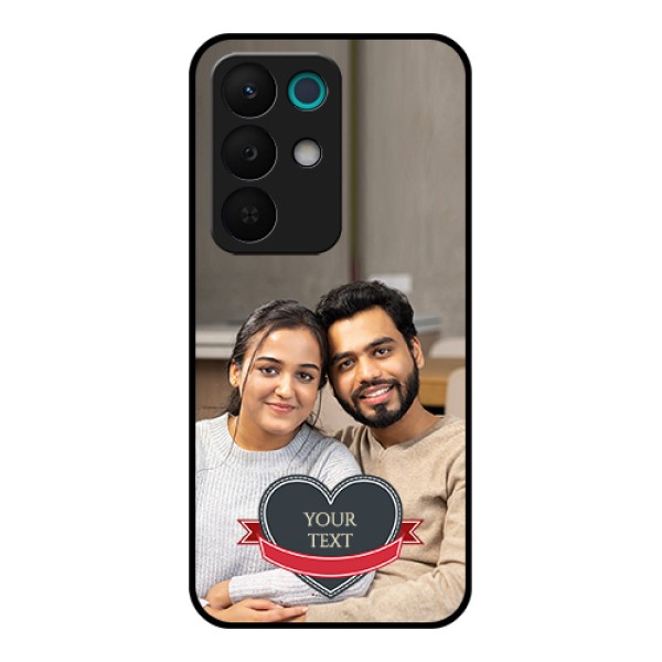 Realme 15X 5G Custom Glass Phone Case - Just Married Couple Design Realme 15X 5G Custom Glass Phone Case - Just Married Couple Design