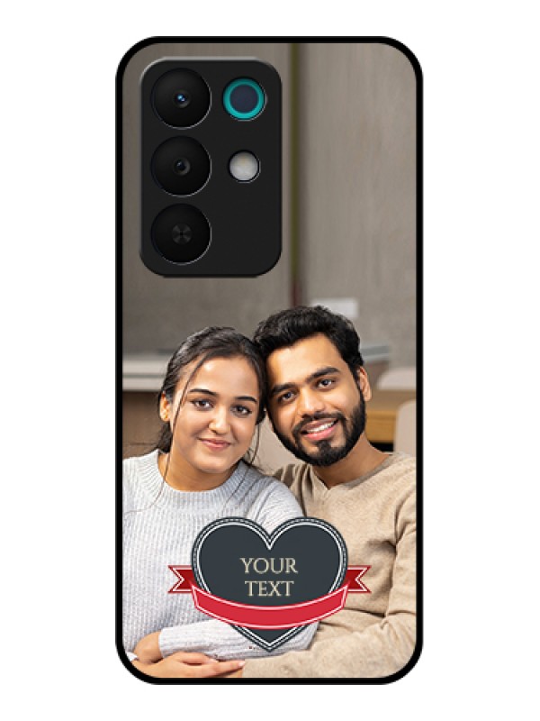 Custom Realme 15X 5G Custom Glass Phone Case - Just Married Couple Design