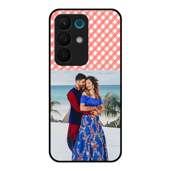 Realme 15X 5G Custom Glass Phone Case - Pink Pattern Design