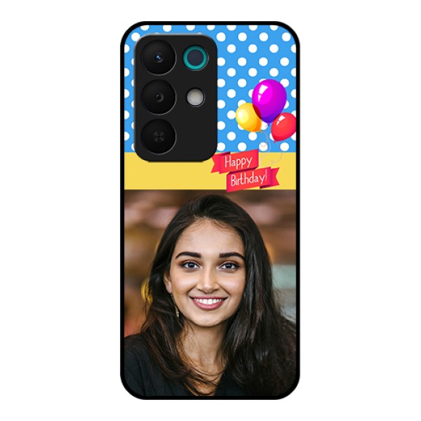 Realme 15X 5G Custom Glass Phone Case - Happy Birthday Design