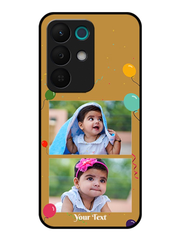 Custom Realme 15X 5G Custom Glass Phone Case - Image Holder With Birthday Celebrations Design