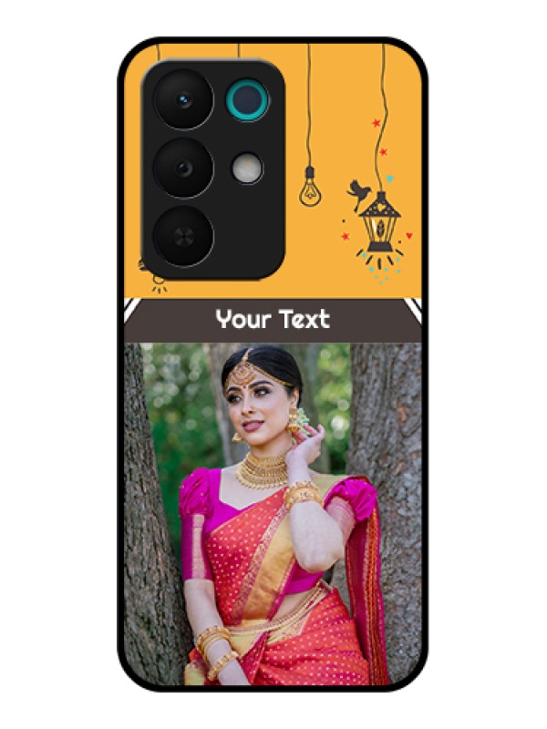 Custom Realme 15X 5G Custom Glass Phone Case - With Family Picture And Icons