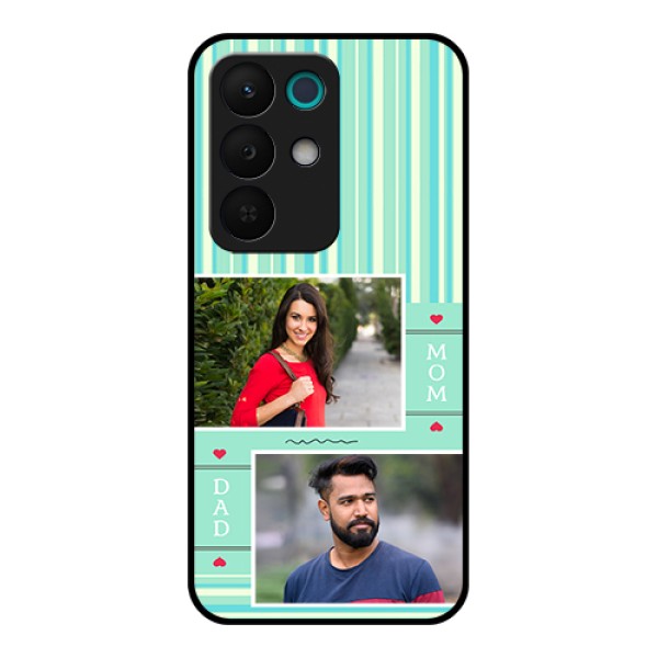 Realme 15X 5G Custom Glass Phone Case - Mom & Dad Pic Design