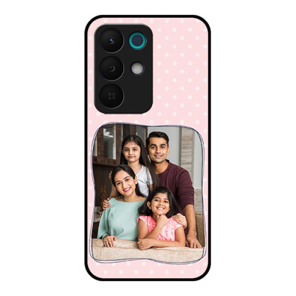Realme 15X 5G Custom Glass Phone Case - Family With Dots Design
