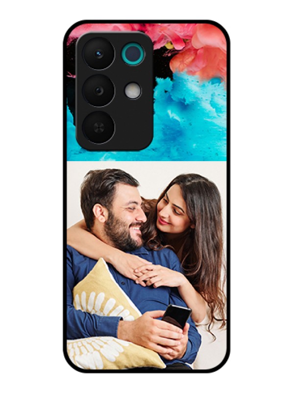 Custom Realme 15X 5G Custom Glass Phone Case - Quote With Acrylic Painting Design