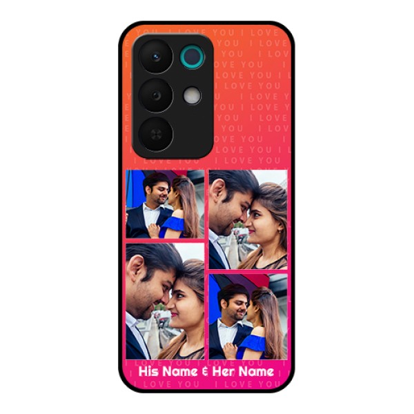 Realme 15X 5G Custom Glass Phone Case - I Love You Pink Design