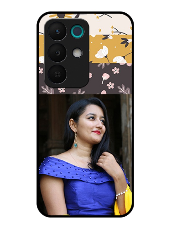 Custom Realme 15X 5G Custom Glass Phone Case - Stylish Floral Design