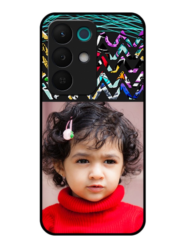 Custom Realme 15X 5G Custom Glass Phone Case - Neon Abstract Design
